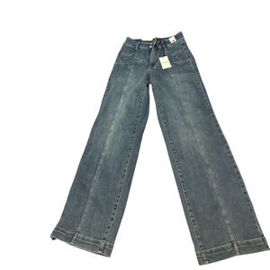 Judy blue wide leg high waist Women's Blue Wide-Leg Jeans size 27"